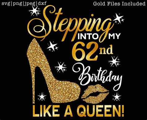 Stepping Into My Nd Like A Queen Svg Nd Birthday Svg Etsy