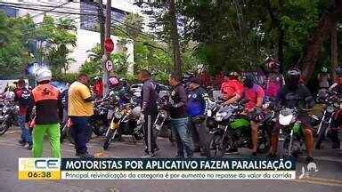 Bom Dia Ceará Motoristas de app fazem paralisação e pedem aumento no