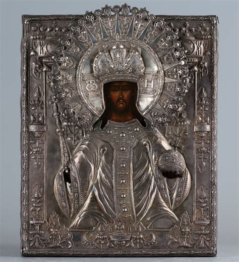 Купить старинную Икона Господь Вседержитель на троне/ Царь Царем в ...