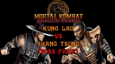 MK Shaolin Monks PS2 Kung Lao Vs Shang Tsung YouTube