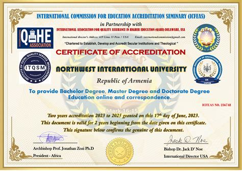 Accreditation - Northwest International University