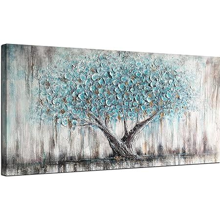 Amazon Arjun Blue Tree Wall Art Nature Tree Of Life Abstract