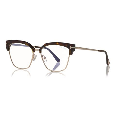 Tom Ford Cat Eye Optical Glasses Dark Havana FT5547 B Optical