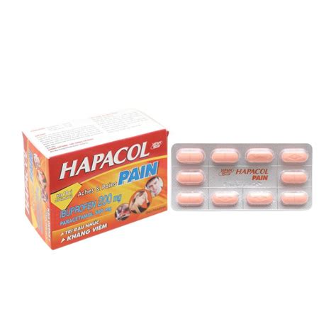 Thuốc Giảm đau Hạ Sốt Hapacol Pain Hộp 100 Viên Vivita