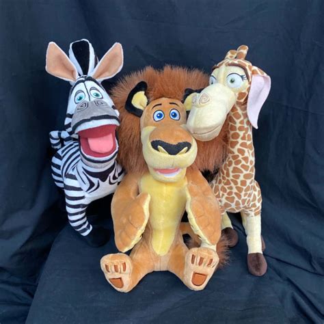 Madagascar Plush Toys set of 3 Universal Studios Singapore (s)