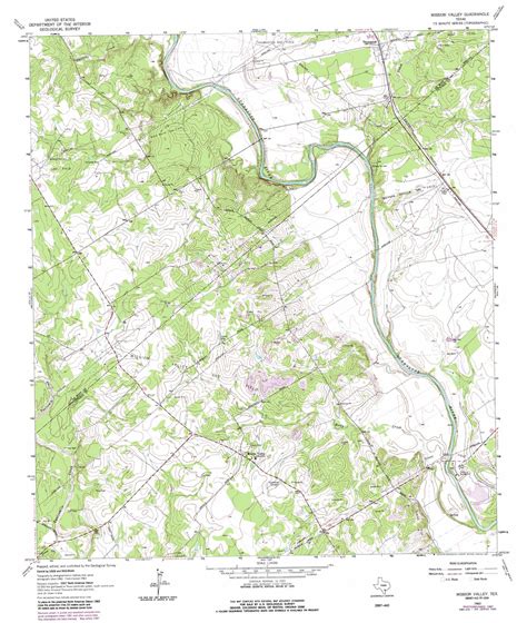 Mission Valley Topographic Map 124000 Scale Texas