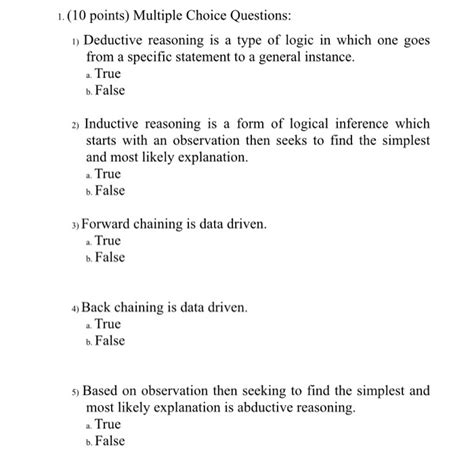 Solved 1 10 Points Multiple Choice Questions 1