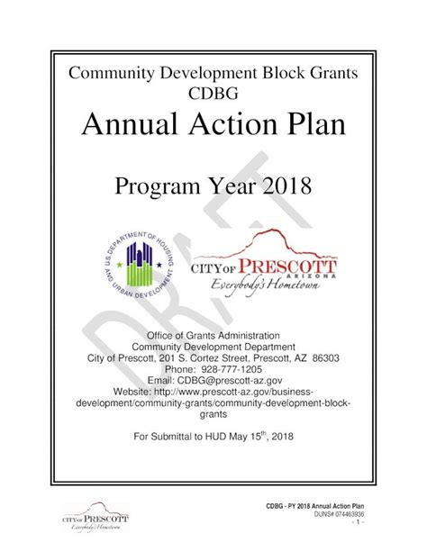 Pdf Community Development Block Grants Cdbg Annual Action Plan