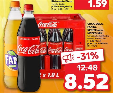 Coca Cola Fanta Sprite Oder Mezzo Mix 12x1L Angebot Bei Kaufland