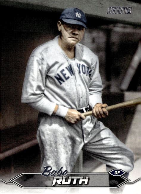 Babe Ruth Prices Topps Stadium Club Baseball Cards