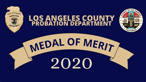 2020 Medal Of Merit Video Los Angeles County Probation Department