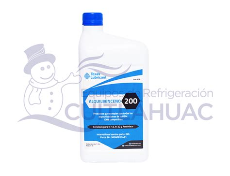 194 ACEITE TEXAS 200 1 L Equipos de Refrigeración Cuitláhuac SA de CV