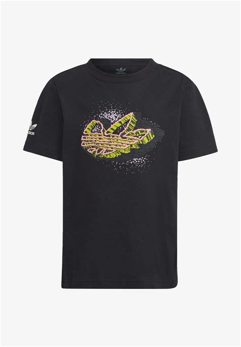 Adidas Originals T Shirt Con Stampa Black Nero Zalando It