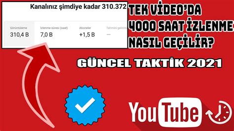 Youtube Saat Zlenme Nasil Yapilir Tek V Deo Le Youtube