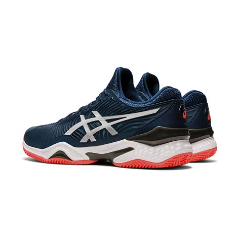 Asics Court Ff 2 Clay Mens Tennis Shoes Mako Bluewhite