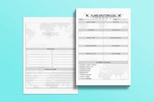 Plane Spotting Log Book KDP Interior Graphic By GN Shop Creative