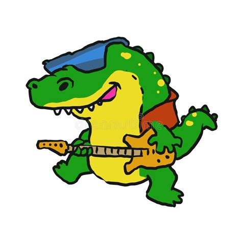 Alligator Guitar Stock Illustrations Alligator Guitar Stock