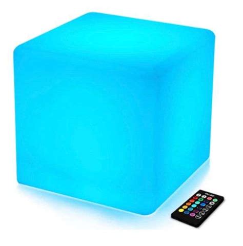 Mr Go Inch Cm Rechargeable Led Color Cube Light Seat W Remote