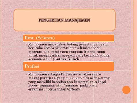 Ppt Materi Pembelajaran Pengantar Manajemen Dan Manajer Seksi 11 Powerpoint Presentation Id