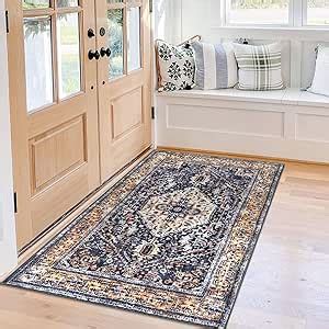 Amazon KOZYFLY Boho Area Rug 3x5 Ft Rugs For Entryway Washable