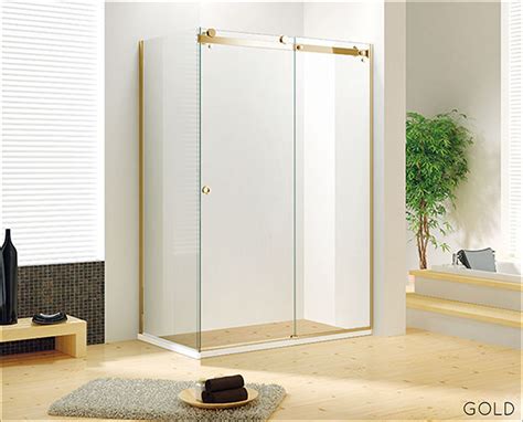 Frameless Glass Shower Doors With Gold Hardware Glass Door Ideas