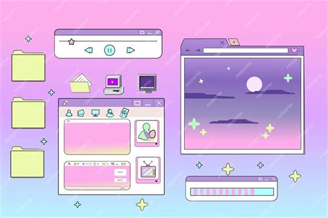 Premium Vector | Linear retro vaporwave desktop wallpaper Abstract ...