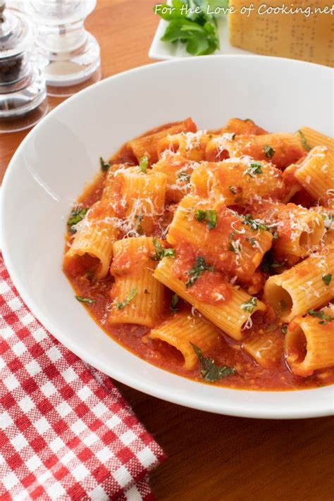 Rigatoni Arrabbiata For The Love Of Cooking