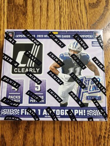 Panini Clearly Donruss Football Fotl Hobby Box Sealed First Off