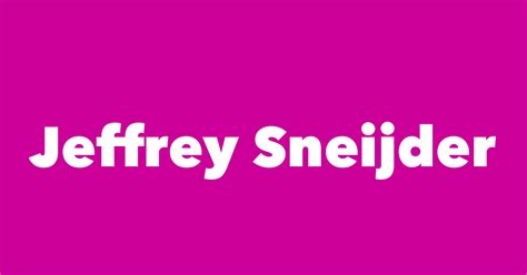 Jeffrey Sneijder - Spouse, Children, Birthday & More