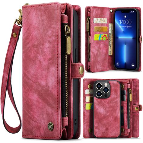 Solidenz Urban Wallet iPhone 13 Pro Max hoesje Rood | Fonu