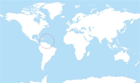 barbados located   world map