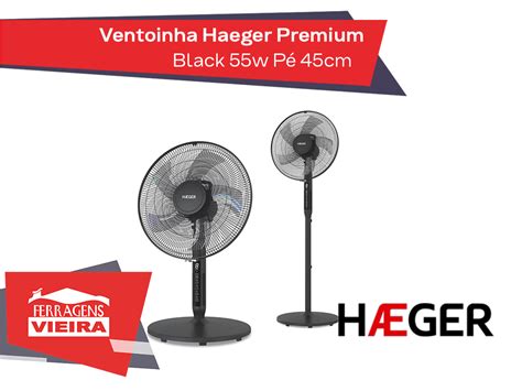 Ventoinha Haeger Premium Black W P Cm Ferragens Vieira