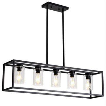 Rectangular Chandelier Dining Table Lamp Creative Simplicity Bar Living