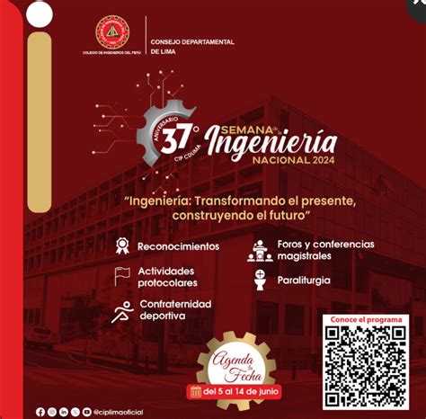 Cdlima Semana De Ingenier A Nacional Del Al De Junio