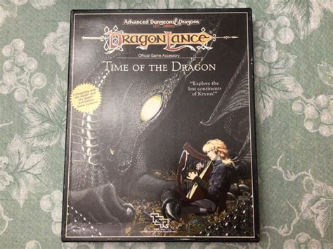 Adandd 2nd Edition Dragon Lance Time Of The Dragon Box Set Tsr Ebay