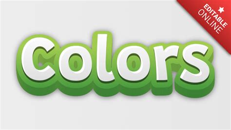 Colors Generador De Efectos De Texto Textstudio