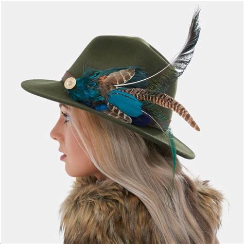 Briar Brown Fedora Hat With Feathers Grace And Dotty