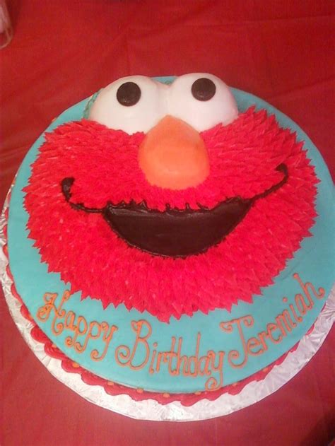 Elmo Cake | Elmo cake, Cake craft, Cake