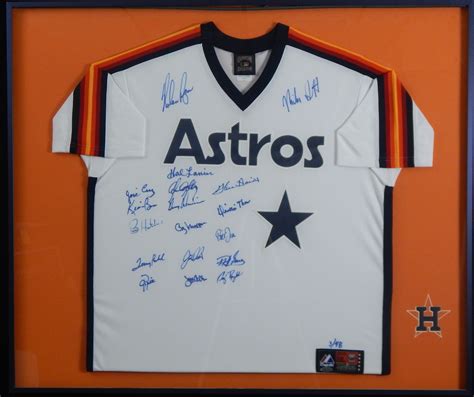 Houston Astros Old Timers Signed Replica Jersey