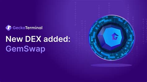 GeckoTerminal On Twitter Now Tracking GemSwap ZKS DEX On ZkSync
