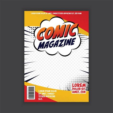 Vector Comic Book Cover Template Design 6133097 Vector Art At Vecteezy