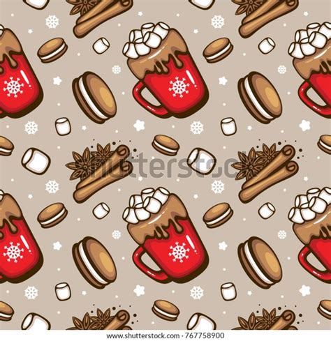 Spicy Hot Chocolate Red Cup Cocoa Stock Vector Royalty Free 767758900
