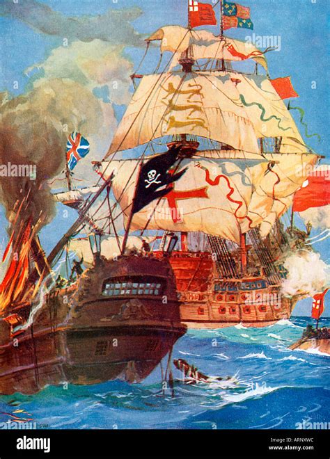 Famous Pirate Ship Painting