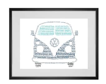 Personalised Campervan Keepsake Print Gift Word Art Best Etsy Uk