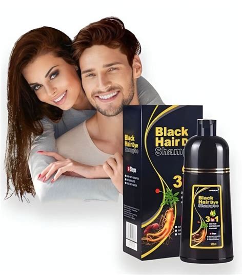 Hair Dye Shampoo Men And Women Instant Hair Color Shampoo For Gray Hair 100 Gray Coverage Herbal