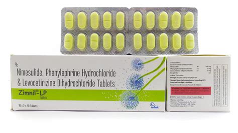 Nimesulide Phenylephrine Levocetrizine Tablets