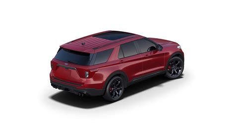 New Rapid Red Metallic Tinted Clearcoat 2021 Ford Explorer St 4wd For