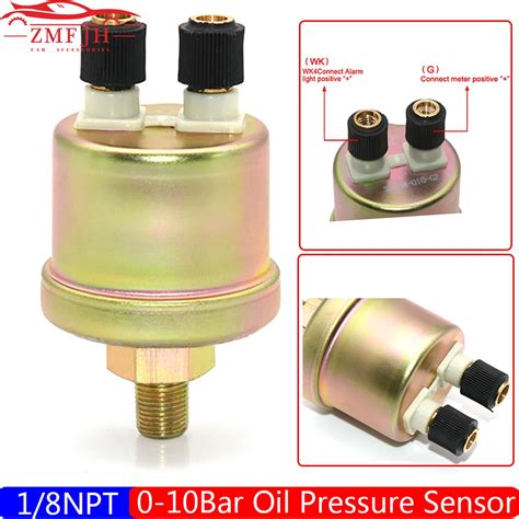 1 8 NPT 0 10BAR Mechanical Oil Pressure Sensor Replacement For Oil