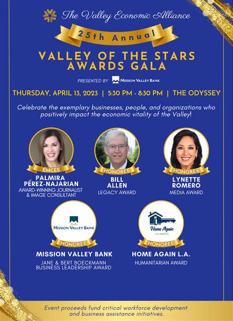 The Valley Economic Alliance Th Annual Valley Of The Stars Awards Gala