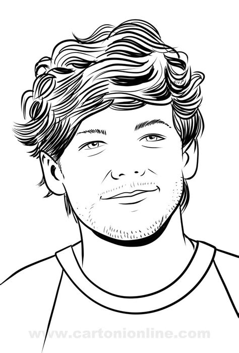 Dibujo De Louis Tomlinson Para Colorear Dibujos Para Colorear The